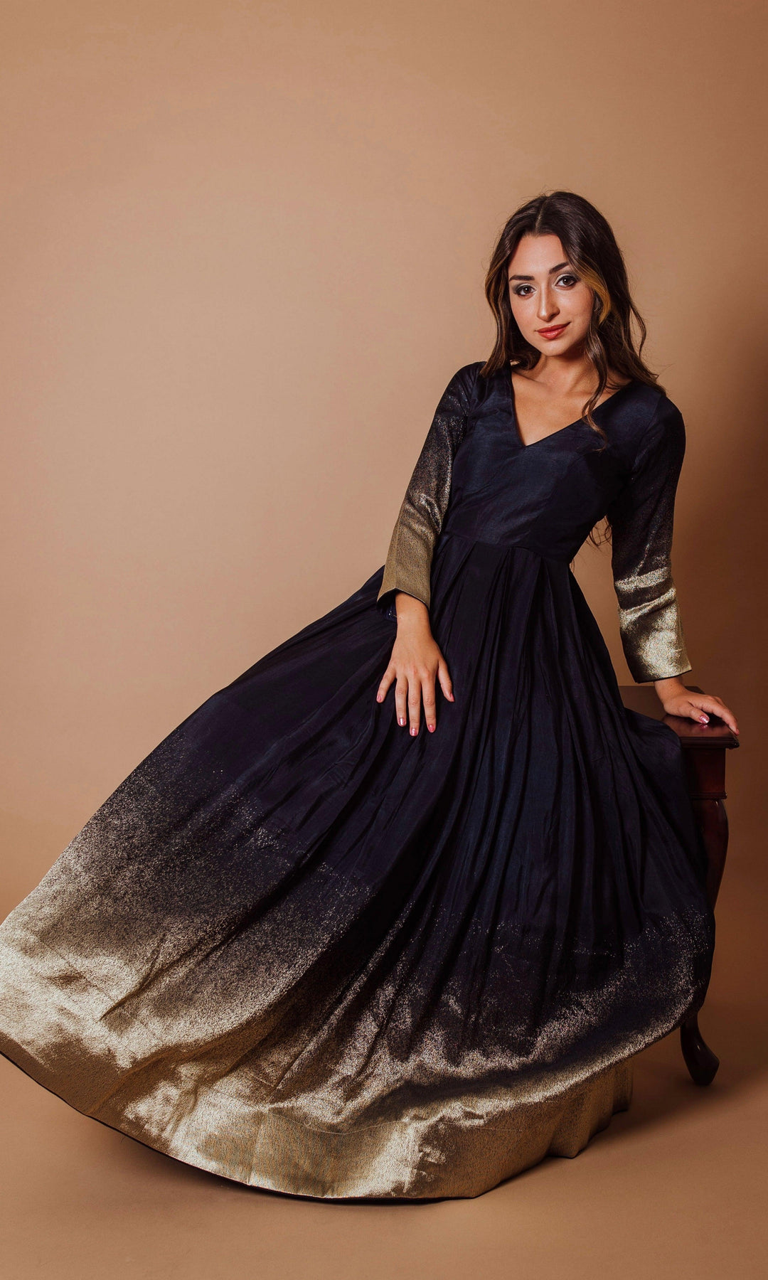 Buy Latest Navy Blue Color Indian Gown Online at Best Price